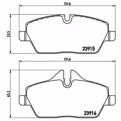 Jeu de plaquettes de frein BREMBO Xtra P 06 034X, avant