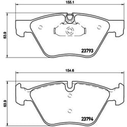 Jeu de plaquettes de frein BREMBO Xtra P 06 057X, avant