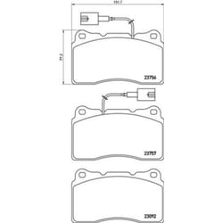 Jeu de plaquettes de frein BREMBO Xtra P 23 154X, avant