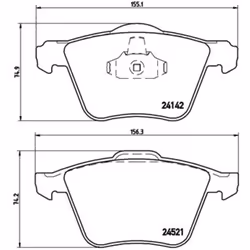 Jeu de plaquettes de frein BREMBO Xtra P 24 077X, avant