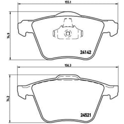 Jeu de plaquettes de frein BREMBO Xtra P 24 077X, avant
