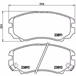 Jeu de plaquettes de frein BREMBO Xtra P 30 018X, avant