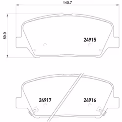 Jeu de plaquettes de frein BREMBO Xtra P 30 065X, avant