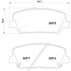 Jeu de plaquettes de frein BREMBO Xtra P 30 065X, avant