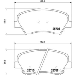 Jeu de plaquettes de frein BREMBO Xtra P 30 073X, avant