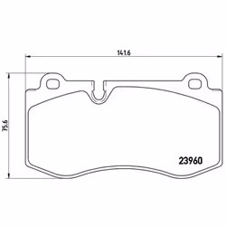 Jeu de plaquettes de frein BREMBO Xtra P 50 074X, avant