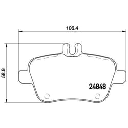 Jeu de plaquettes de frein BREMBO Xtra P 50 091X, arrière