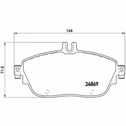 Jeu de plaquettes de frein BREMBO Xtra P 50 093X, avant