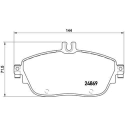 Jeu de plaquettes de frein BREMBO Xtra P 50 093X, avant