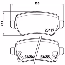 Jeu de plaquettes de frein BREMBO Xtra P 59 038X, arrière