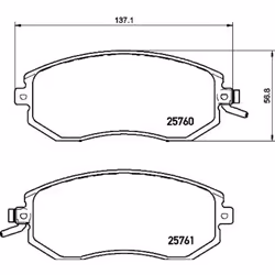 Jeu de plaquettes de frein BREMBO Xtra P 78 021X, avant