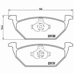 Jeu de plaquettes de frein BREMBO Xtra P 85 041X, avant