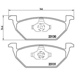 Jeu de plaquettes de frein BREMBO Xtra P 85 041X, avant