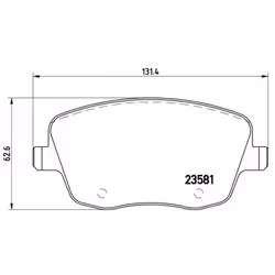 Jeu de plaquettes de frein BREMBO Xtra P 85 057X, avant