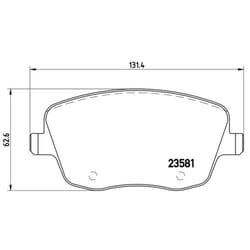 Jeu de plaquettes de frein BREMBO Xtra P 85 057X, avant