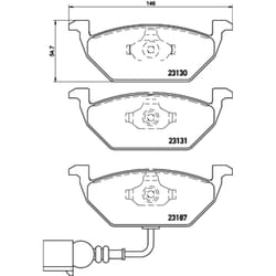 Jeu de plaquettes de frein BREMBO Xtra P 85 072X, avant