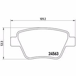 Jeu de plaquettes de frein BREMBO Xtra P 85 114X, arrière