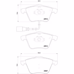Jeu de plaquettes de frein BREMBO Xtra P 85 129X, avant