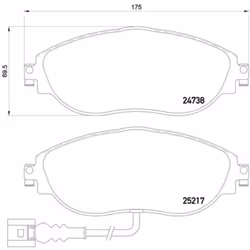 Jeu de plaquettes de frein BREMBO Xtra P 85 131X, avant