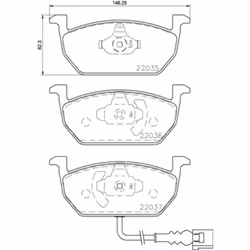 Jeu de plaquettes de frein BREMBO Xtra P 85 137X, avant