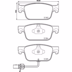Jeu de plaquettes de frein BREMBO Xtra P 85 153X, avant