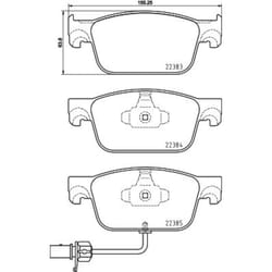 Jeu de plaquettes de frein BREMBO Xtra P 85 153X, avant