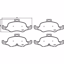 Jeu de plaquettes de frein BREMBO Xtra P 85 160X, avant