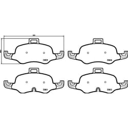 Jeu de plaquettes de frein BREMBO Xtra P 85 160X, avant