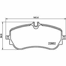Jeu de plaquettes de frein BREMBO P 85 172