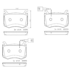 Jeu de plaquettes de frein BREMBO P 23 183