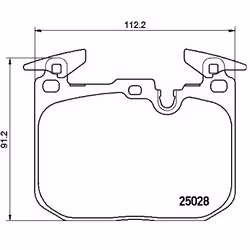 BREMBO P 06 088 Jeu de plaquettes de frein préparé pour l'indicateur d'usure avec tôle anti-bruit sans accessoires, avec masses d'équilibrage - Vue supplémentaire 5