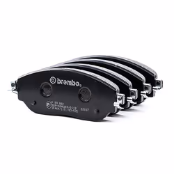BREMBO P 59 082 Jeu de plaquettes de frein contact de signal d'usure exclu avec vis d'étrier de frein, avec tôle anti-bruit avec accessoires