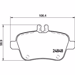 Jeu de plaquettes de frein BREMBO P 50 135
