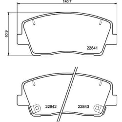 Jeu de plaquettes de frein BREMBO P 30 108