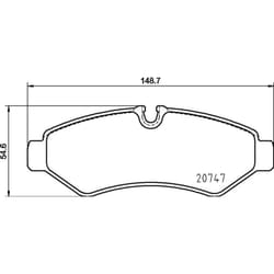 Jeu de plaquettes de frein BREMBO P 50 155
