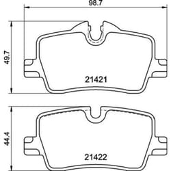 Jeu de plaquettes de frein BREMBO P 06 113