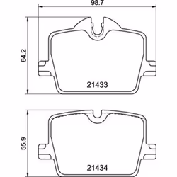 Jeu de plaquettes de frein BREMBO P 06 114