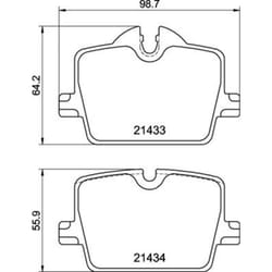 Jeu de plaquettes de frein BREMBO P 06 114