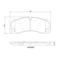 Jeu de plaquettes de frein BREMBO P 65 045