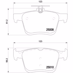 Jeu de plaquettes de frein BREMBO P 85 125E