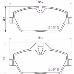 Jeu de plaquettes de frein BREMBO P 06 091E