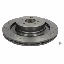 Disque de frein BREMBO 09A82211 arrière, ventilé, rainuré, à haute teneur en carbone, 1 pièce