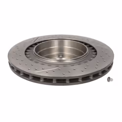 Disque de frein BREMBO 9925741 arrière, ventilé, rainuré, à haute teneur en carbone, 1 pièce