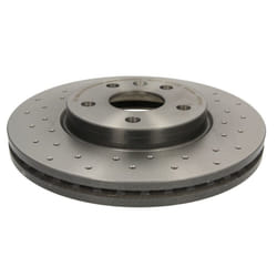 Disque de frein BREMBO 09B3551X avant, perforé, ventilé, perforé, 1 pièce