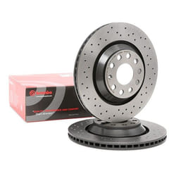 BREMBO Disque de frein AUDI: TT Roadster, A3 Sportback, A3 Berline, VOLKSWAGEN: Golf 5, Golf VIII Variant, GOLF 6, SEAT: Leon III 3/5 portes XTRA LINE