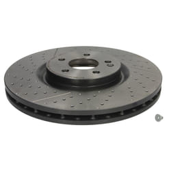 Disque de frein BREMBO 09B91311 avant, ventilé, rainuré, à haute teneur en carbone, 1 pièce