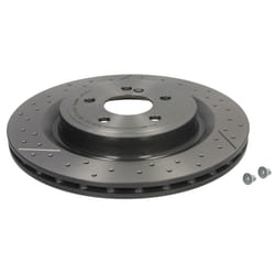 Disque de frein BREMBO 09B78811 arrière, ventilé, rainuré, à haute teneur en carbone, 1 pièce