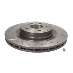 Disque de frein BREMBO 09A32611 arrière, ventilé, rainuré, à haute teneur en carbone, 1 pièce