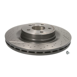 Disque de frein BREMBO 09A32611 arrière, ventilé, rainuré, à haute teneur en carbone, 1 pièce