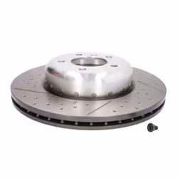 Disque de frein BREMBO 09C42013 avant, ventilé, rainuré, à haute teneur en carbone, 1 pièce